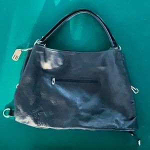 KB Navy Leather Handbag